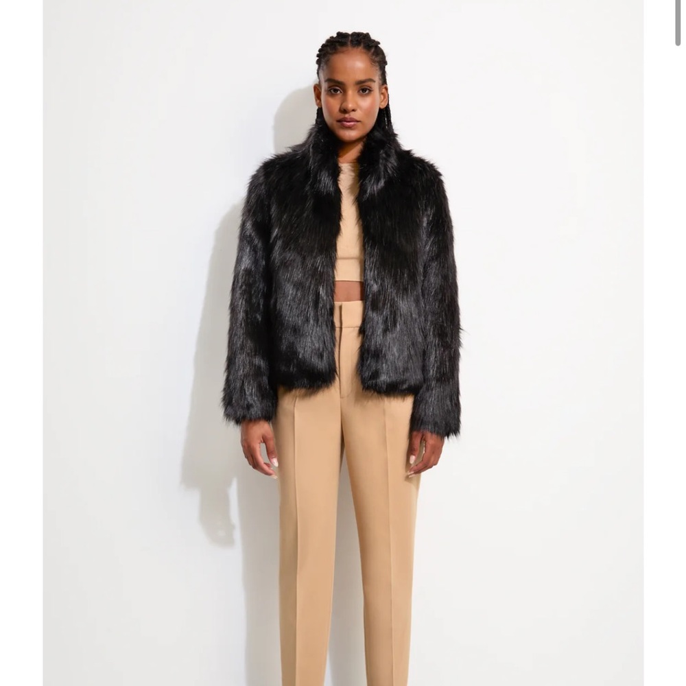 Unreal Fur delish jacket in Black